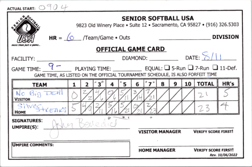 August 11 game 1