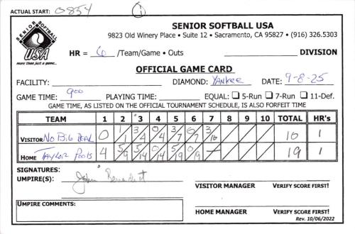September 8 game 1