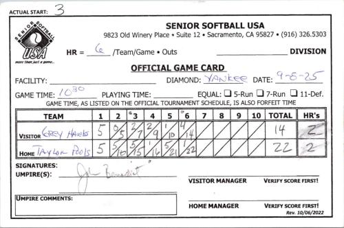 September 8 game 3