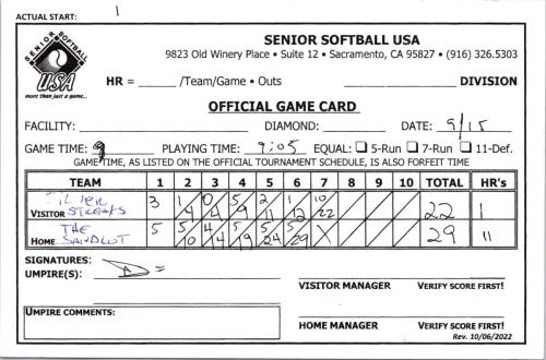 September 15 game 1