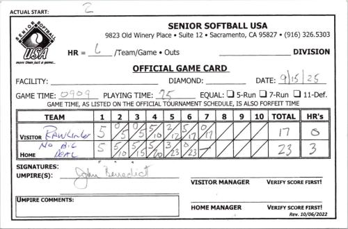 September 15 game 2