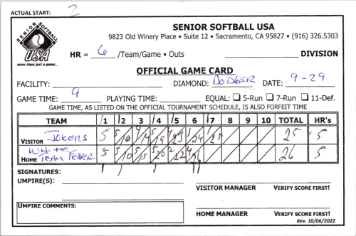 September 29 game 2